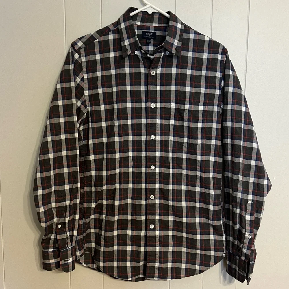 J.Crew plaid long sleeve button-down size‎ S